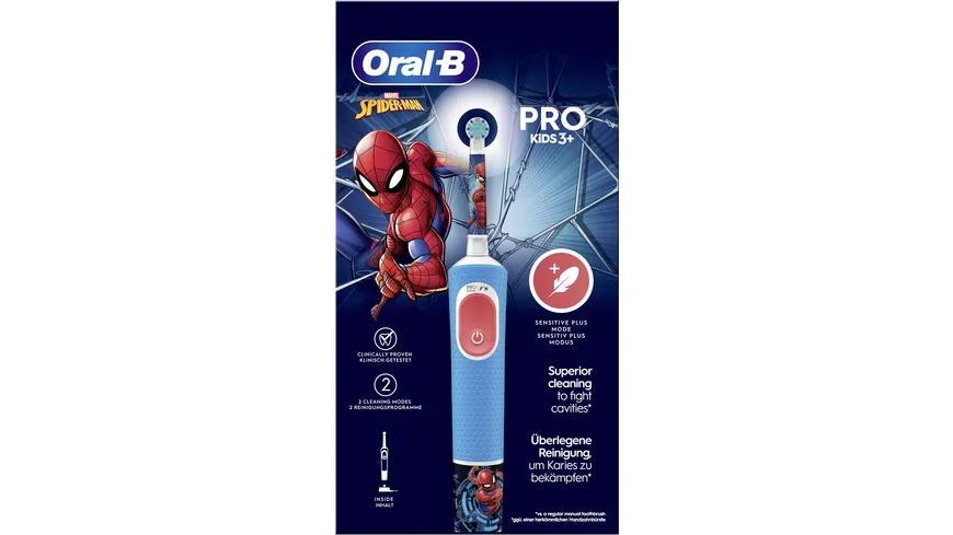 Oral-B Vitality Elektrische Zahnbürste Pro 103 Kids Spiderman