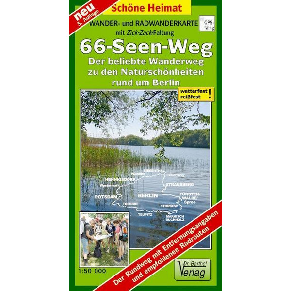 66-Seen-Weg um Berlin 1 : 50 000 - Wanderkarte