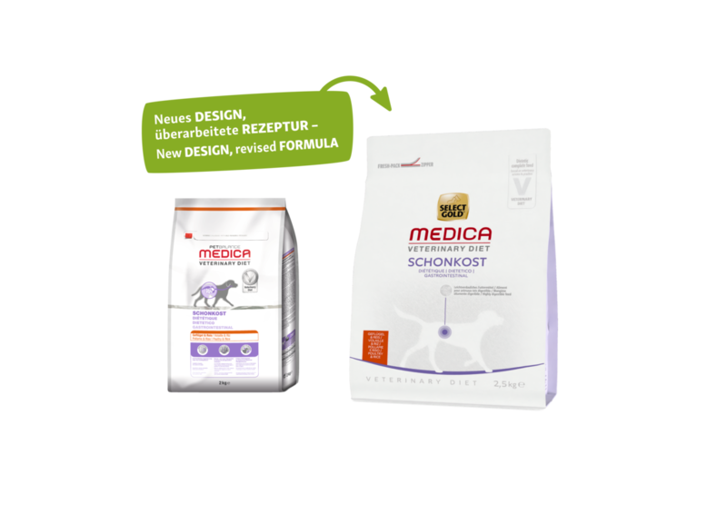 SELECT GOLD Hundetrockenfutter SELECT GOLD Medica Schonkost Geflügel & Reis 2,5 kg