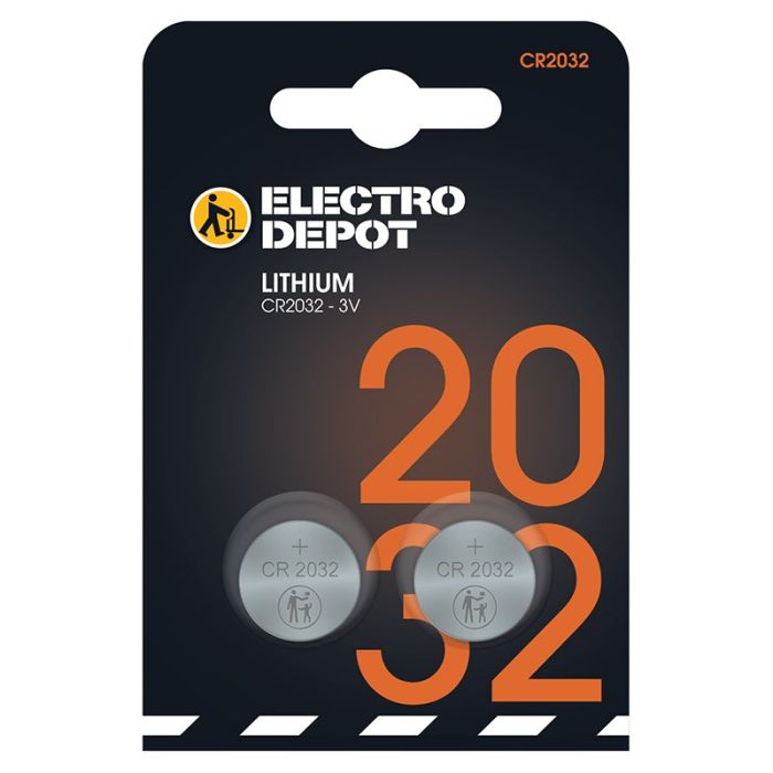 Baterie ELECTRO DÉPÔT CR2032 X2 Litiu
