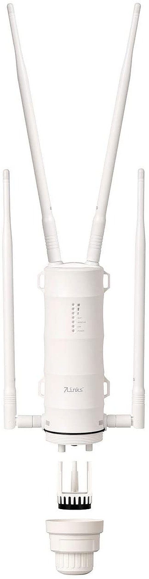 7Links WLR-1200 Wetterfester Outdoor-WLAN-Repeater Antenne mit 1.200 Mbit/s WLAN-Repeater