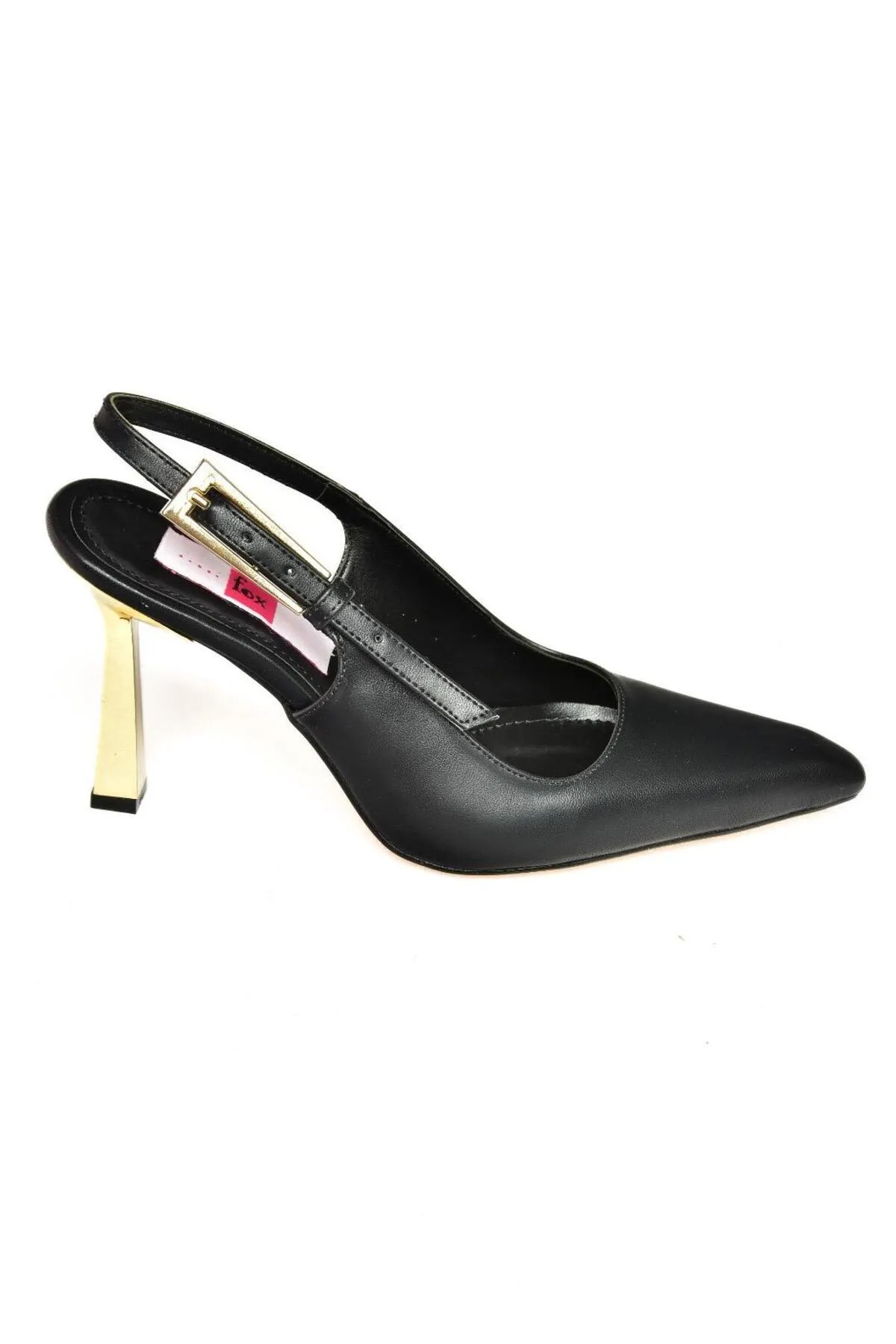 Fox Shoes  S752098709 Schwarze Damenschuhe mit dicken Absätzen