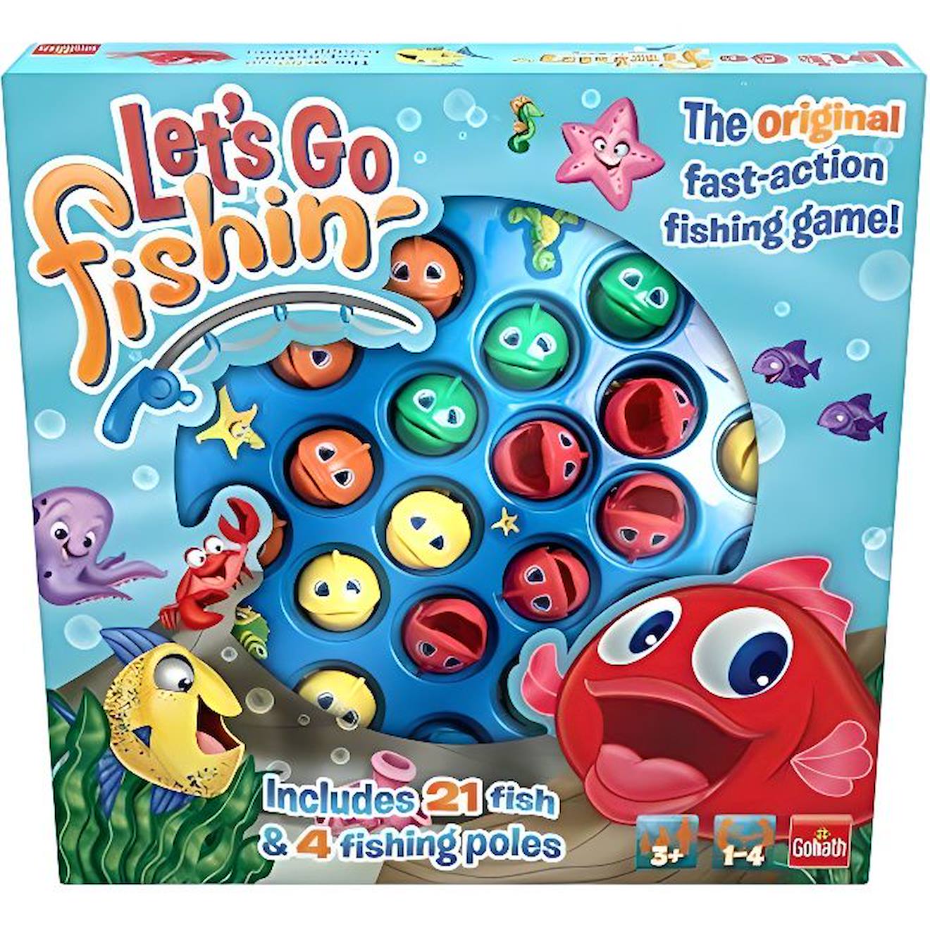 Goliath 30816 Let's Go Fishin' Original (ML) Multicolore Jeu de pêche pour Enfants 30816 bleu