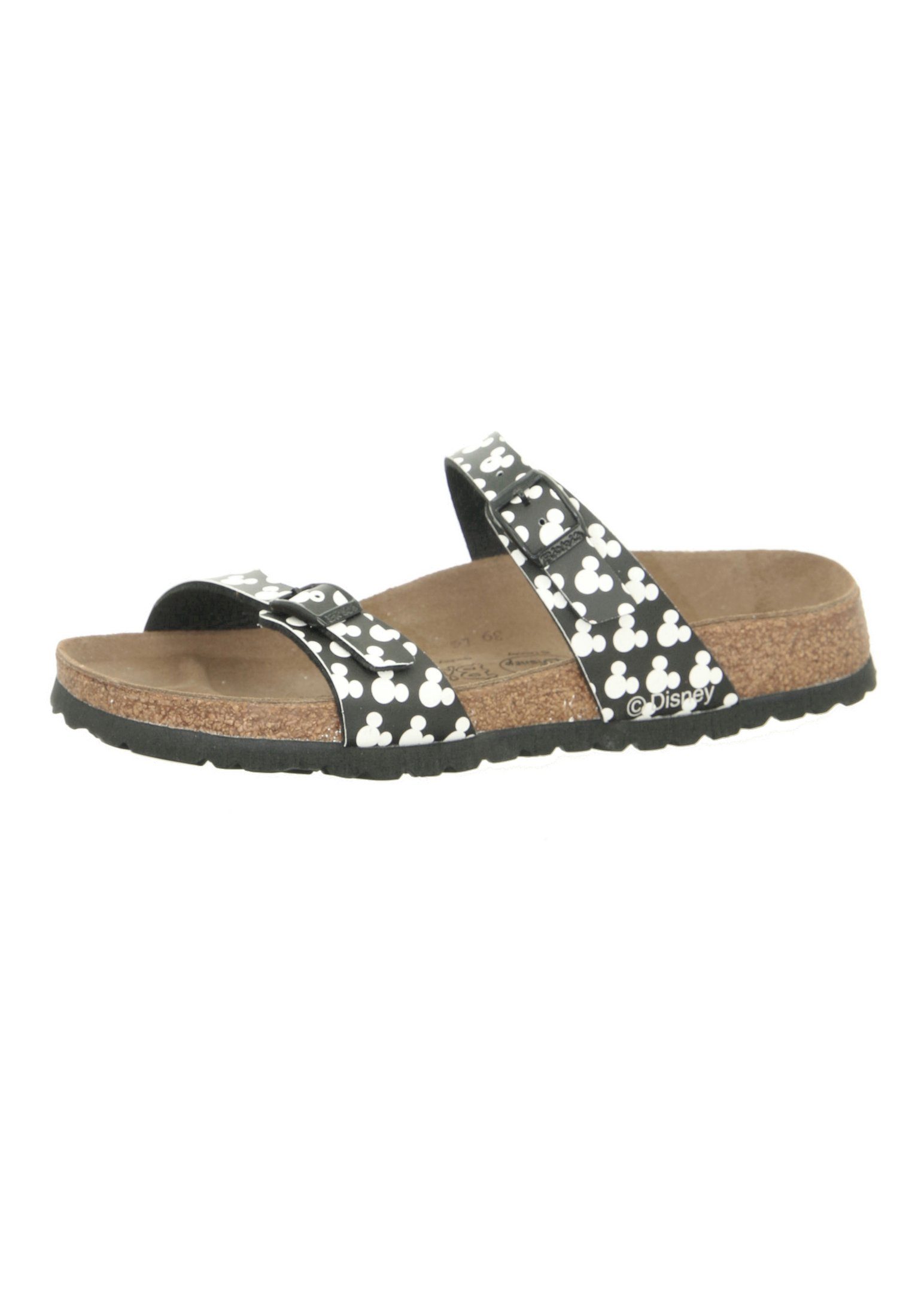 Birkenstock BIRKIS Schuhe Tahiti mickey allover head black 511243 Pantolette