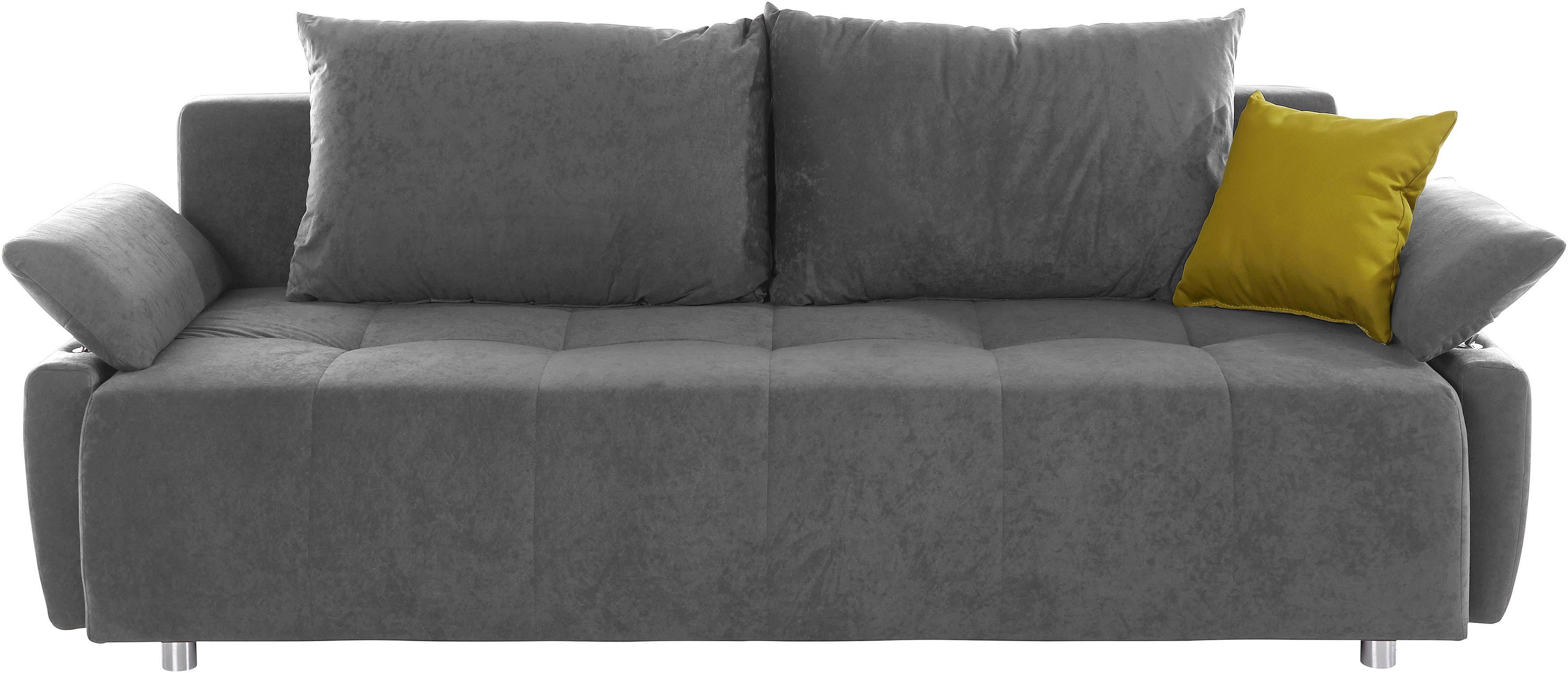 COLLECTION AB Schlafsofa Funtastic, mit Federkern, Bettfunktion, inklusive 2 Rücken- und 1 Zierkissen