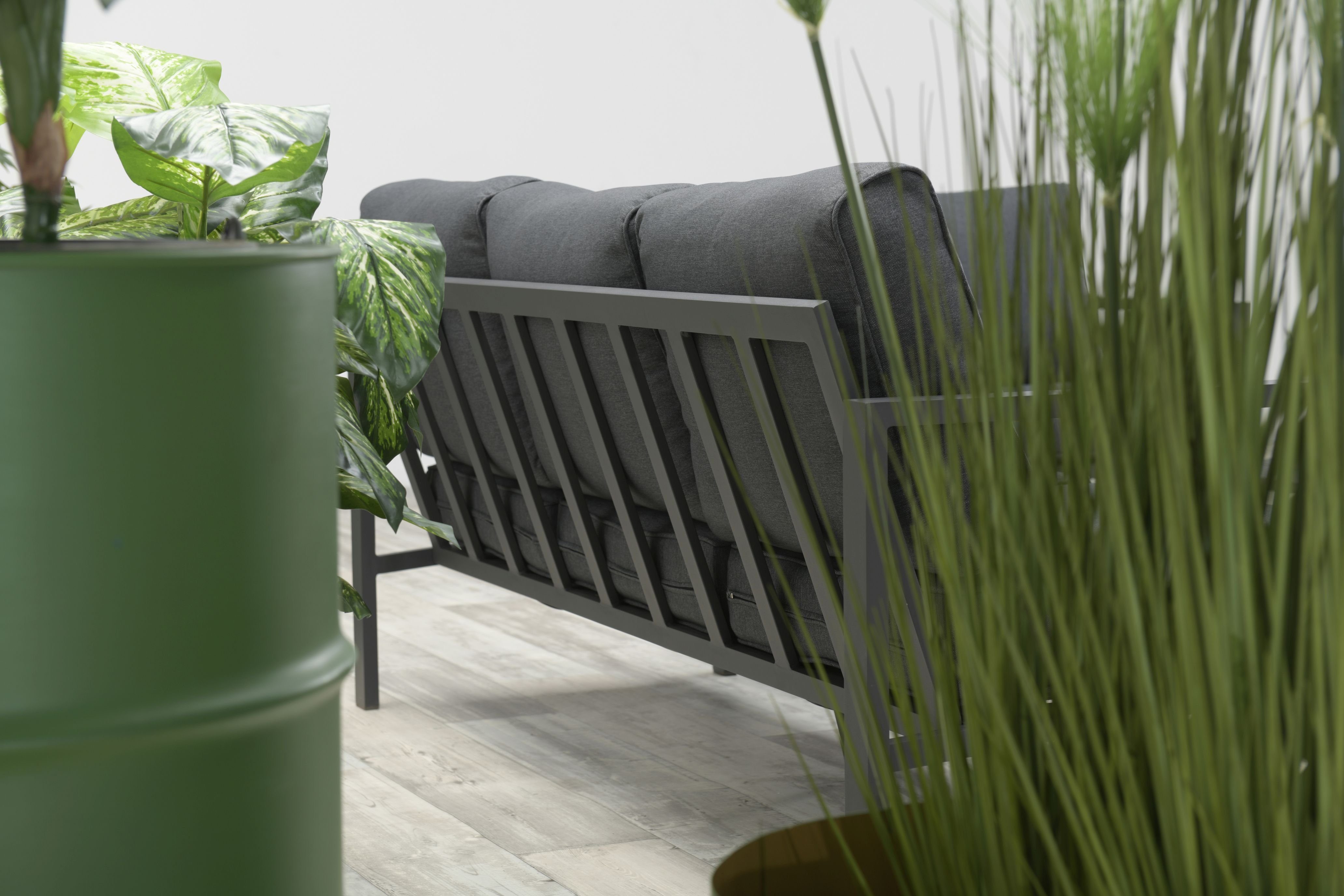Garden Impressions Gartenlounge-Set Alu Lounge Set Springs Gartenmöbel Garnitur grau, inkl. Auflagen