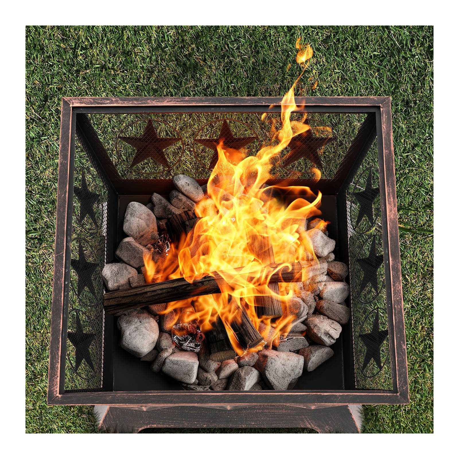 Hillvert Feuerschale Feuerschale Feuerkorb Garten-Feuerkorb Garten-Feuerschale Feuerstelle