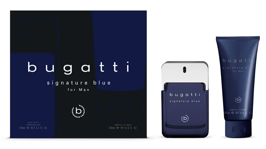 bugatti Signature Blue Eau de Toilette und Duschgel Geschenkpackung