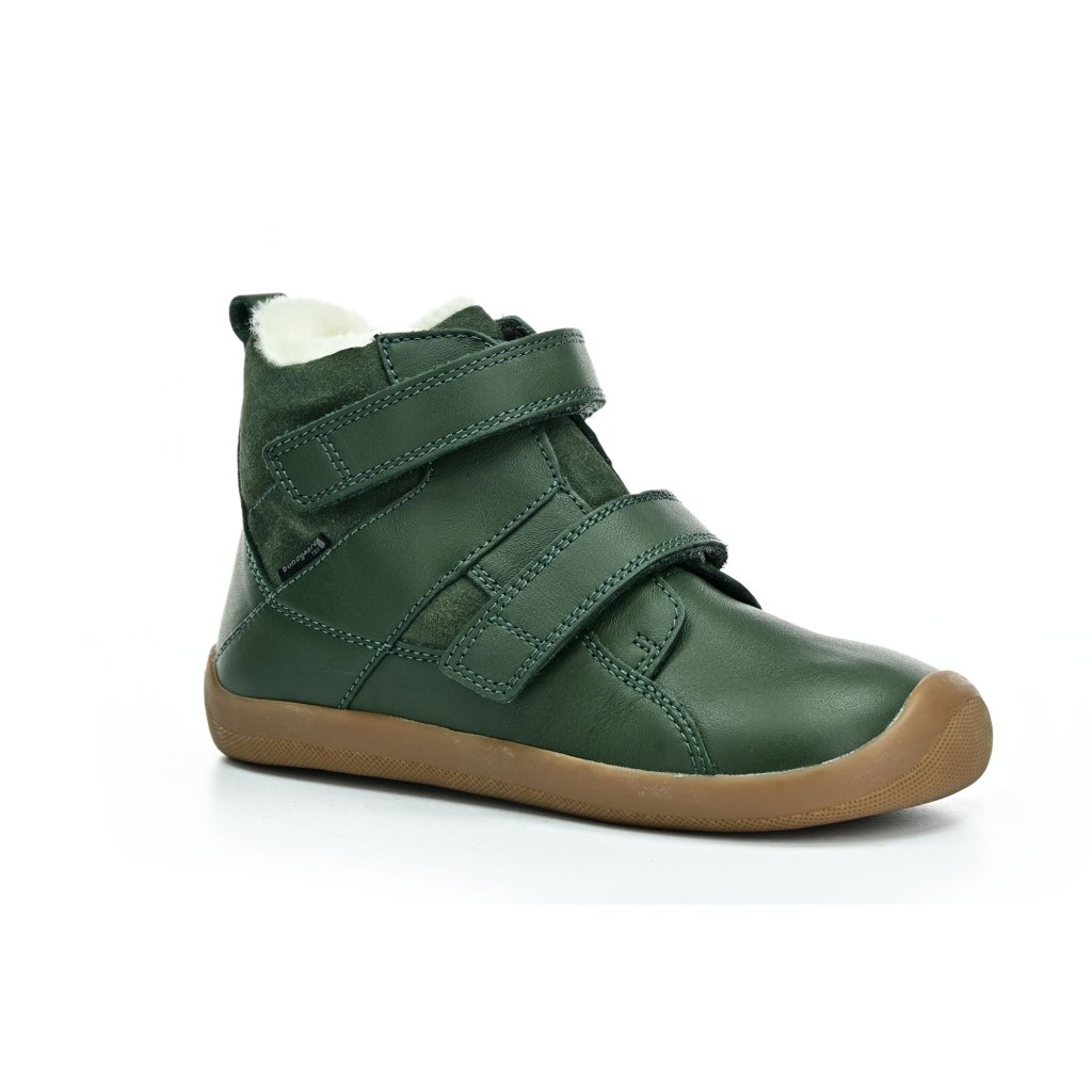 Bundgaard Willie Strap Tex Bottle Green Winterbarfußschuhe