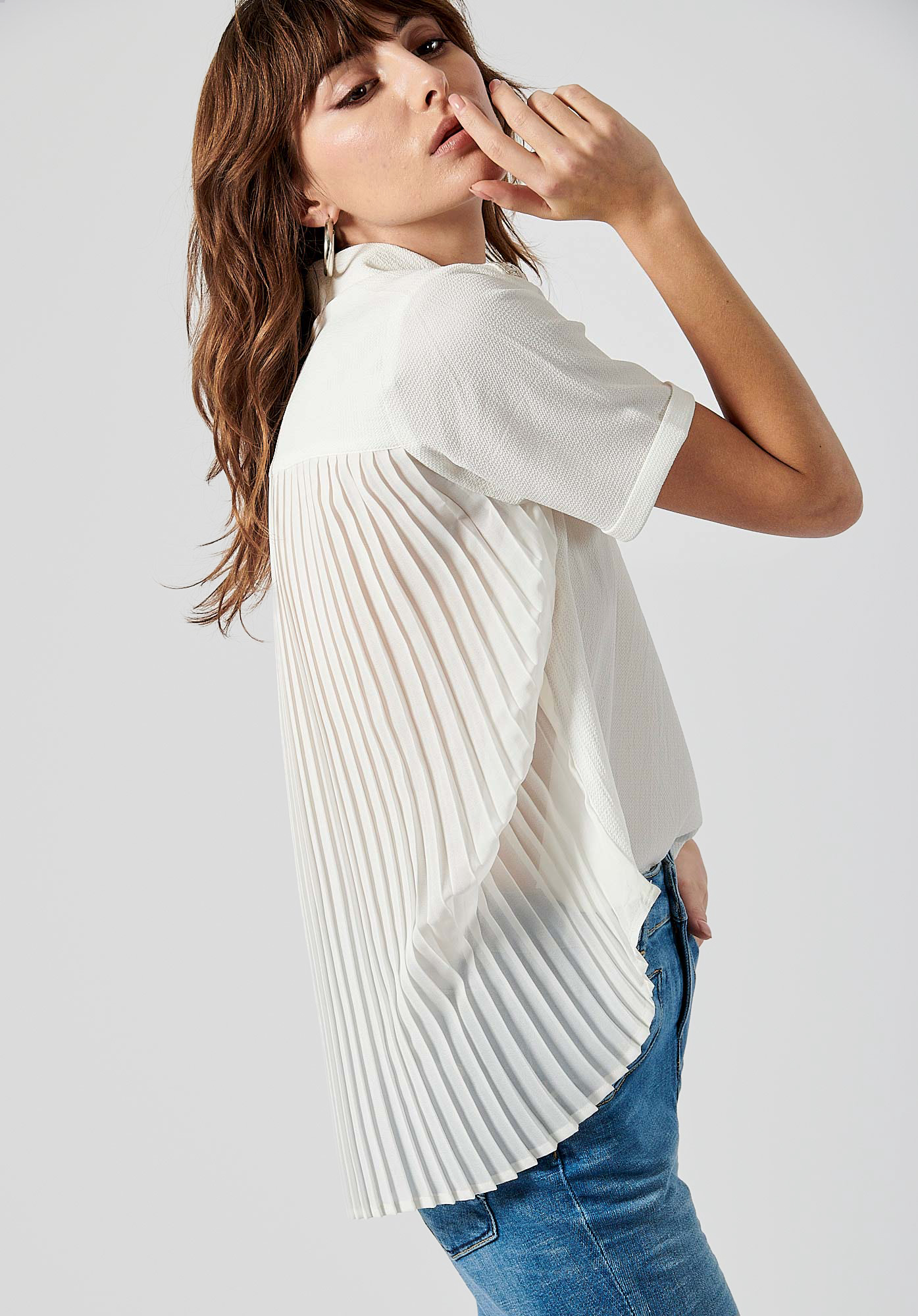 CHAFI  Blouse blanche femme