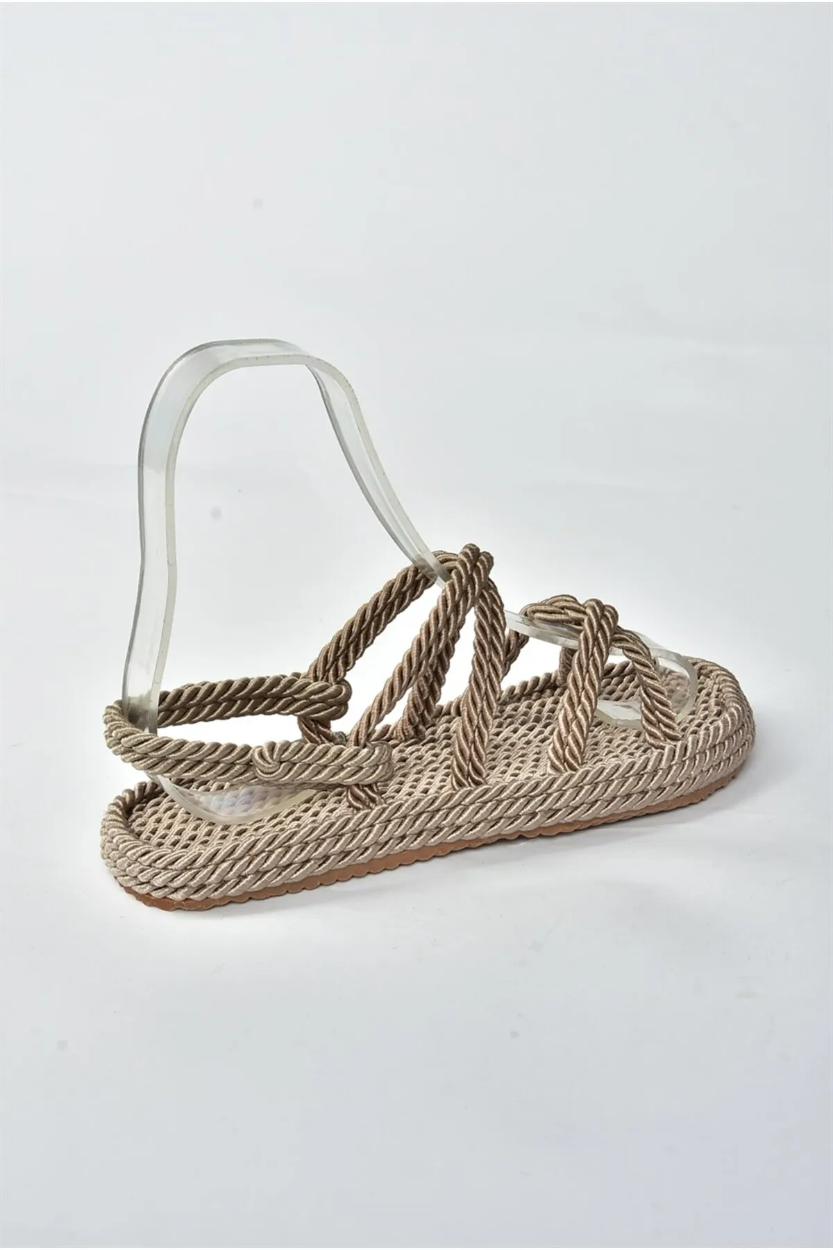 Fox Shoes  Damensandalen aus Nerzstoff H596011704