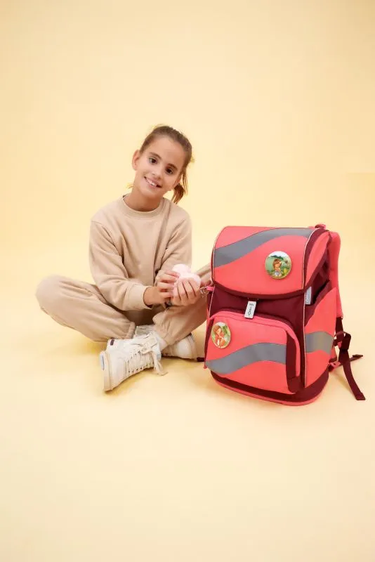 Belmil Smarty Schulranzen Set 5-teilig mit 6 Patches - Sweet Candy