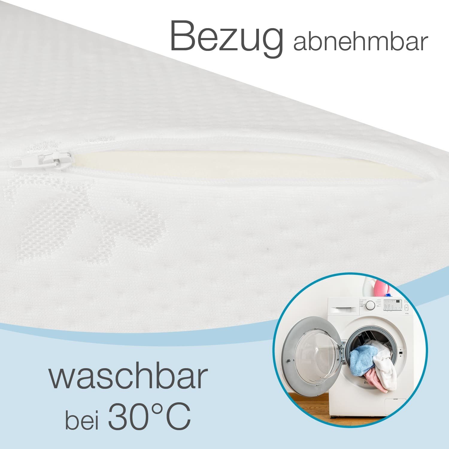 aktivshop Keilkissen, 1-tlg., für Sofa und Bett geeignet, als Beinlagerungskissen nutzbar