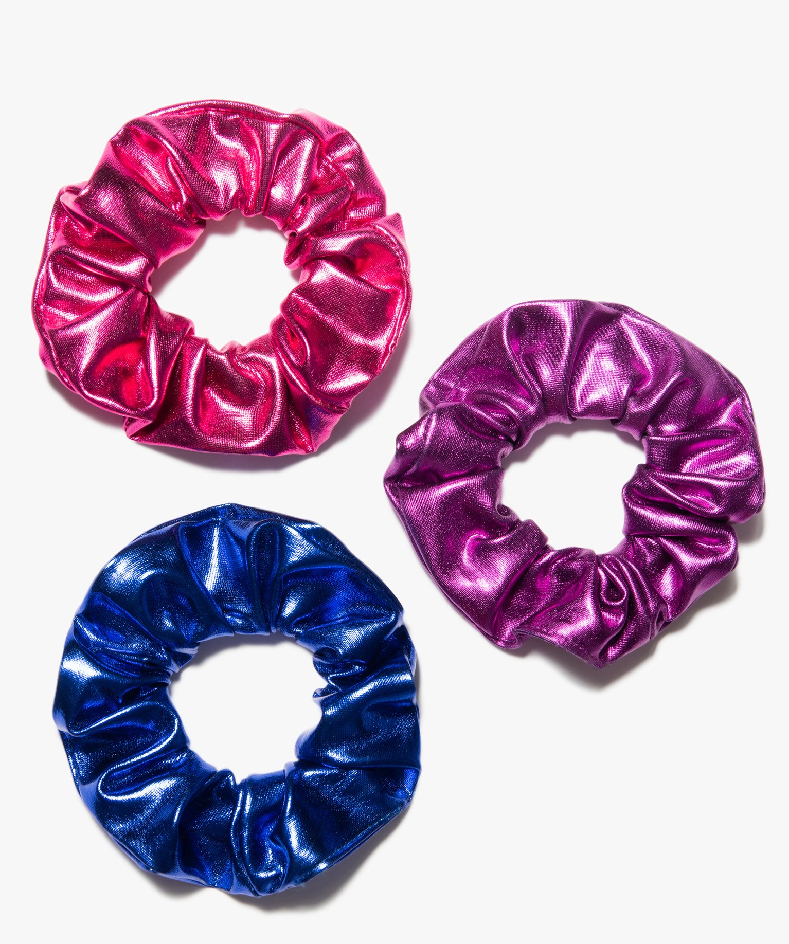 Chouchou femme métallisé (lot de 3) multicolore | GEMO