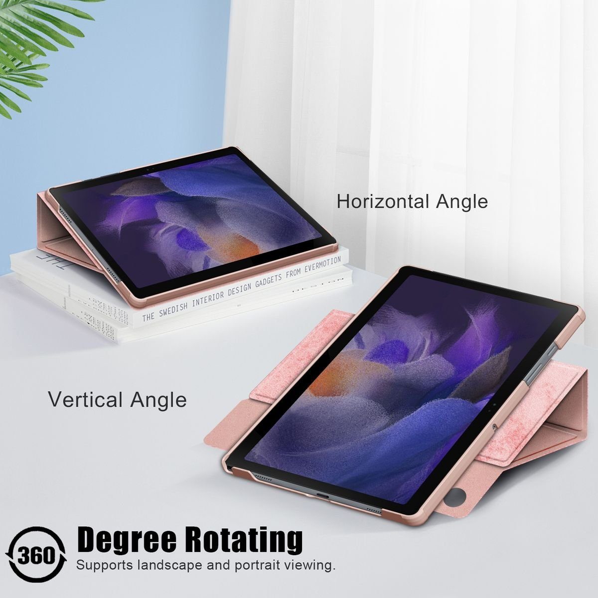 Wigento Tablet-Hülle Für Samsung Galaxy Tab A8 2021 10.5 Zoll +Stift Halterung Tasche Hülle