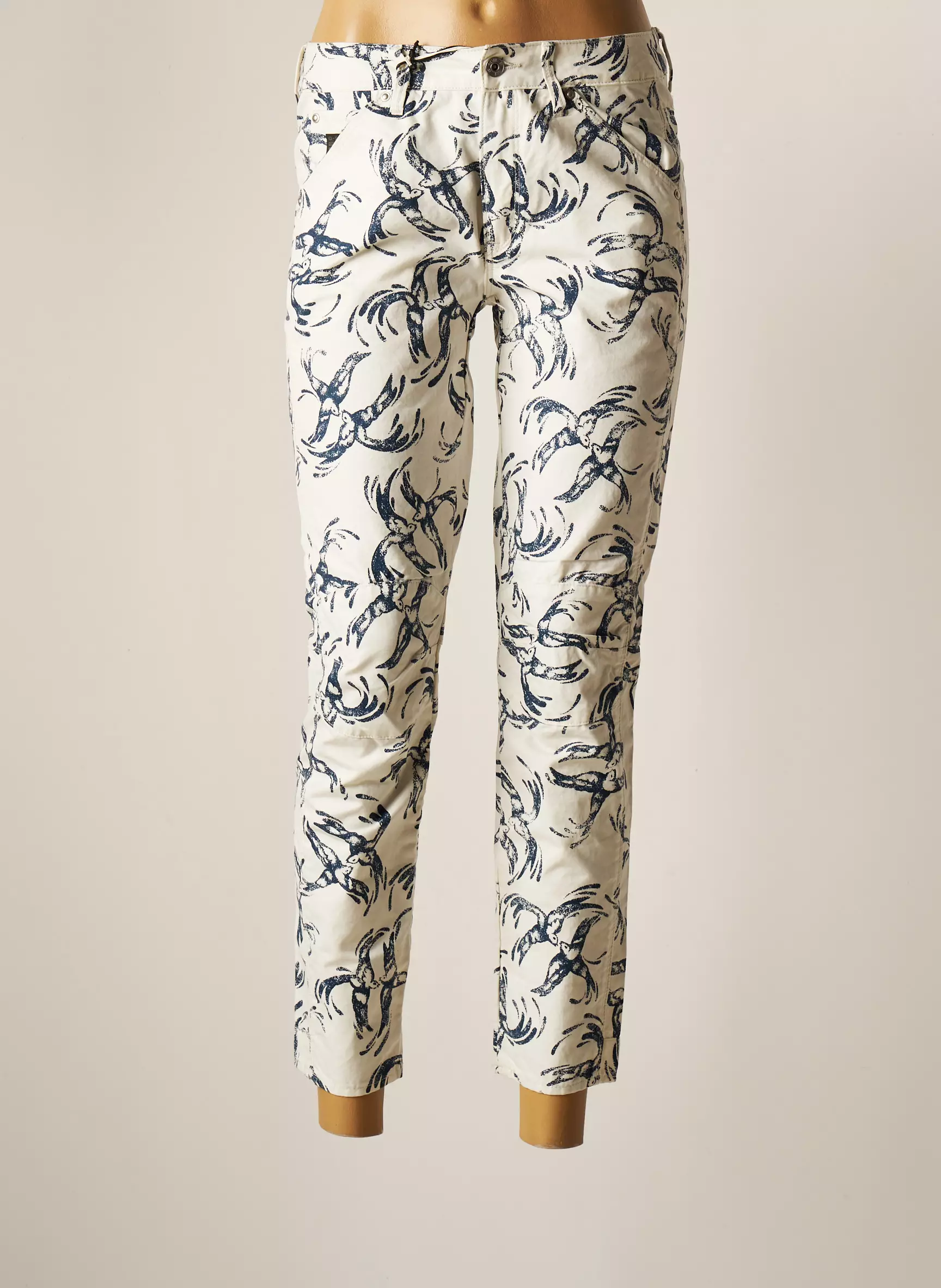 G Star Pantalon7 8 Femme couleur blanc