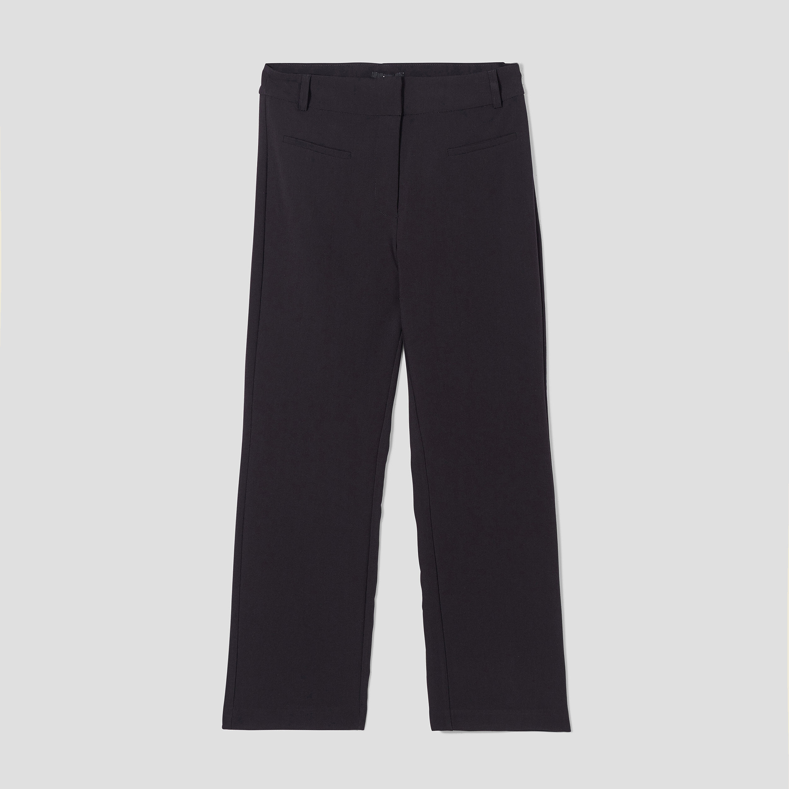 Pantalon flare 2 poches avant noir femme | La Halle