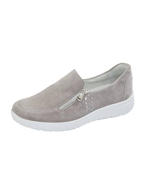 Slipper mit seitlichem Reißverschluss