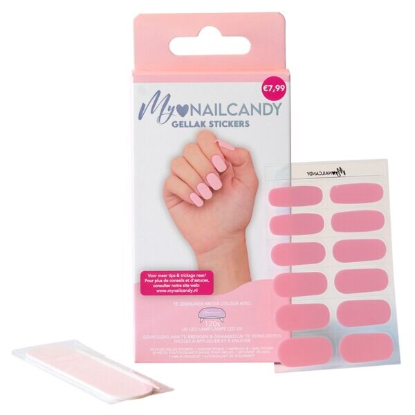 My Nailcandy babarózsaszín géllakk matricák