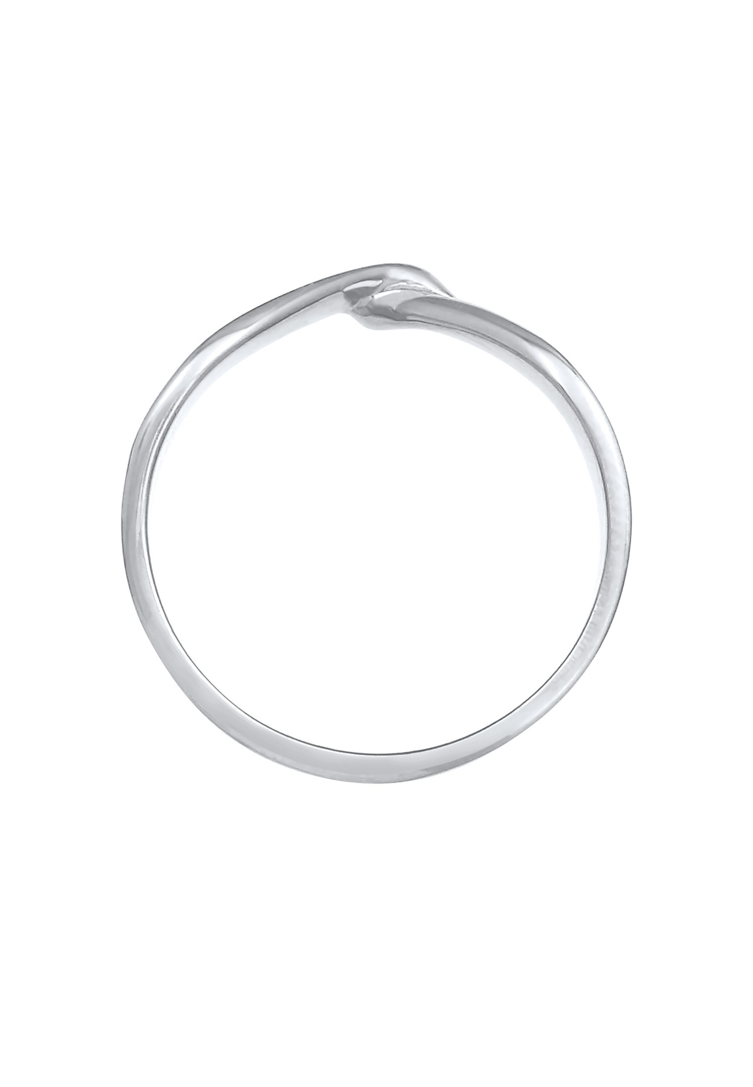 Anello da donna Elli a forma di V, design minimalista e di tendenza, in argento sterling 925.