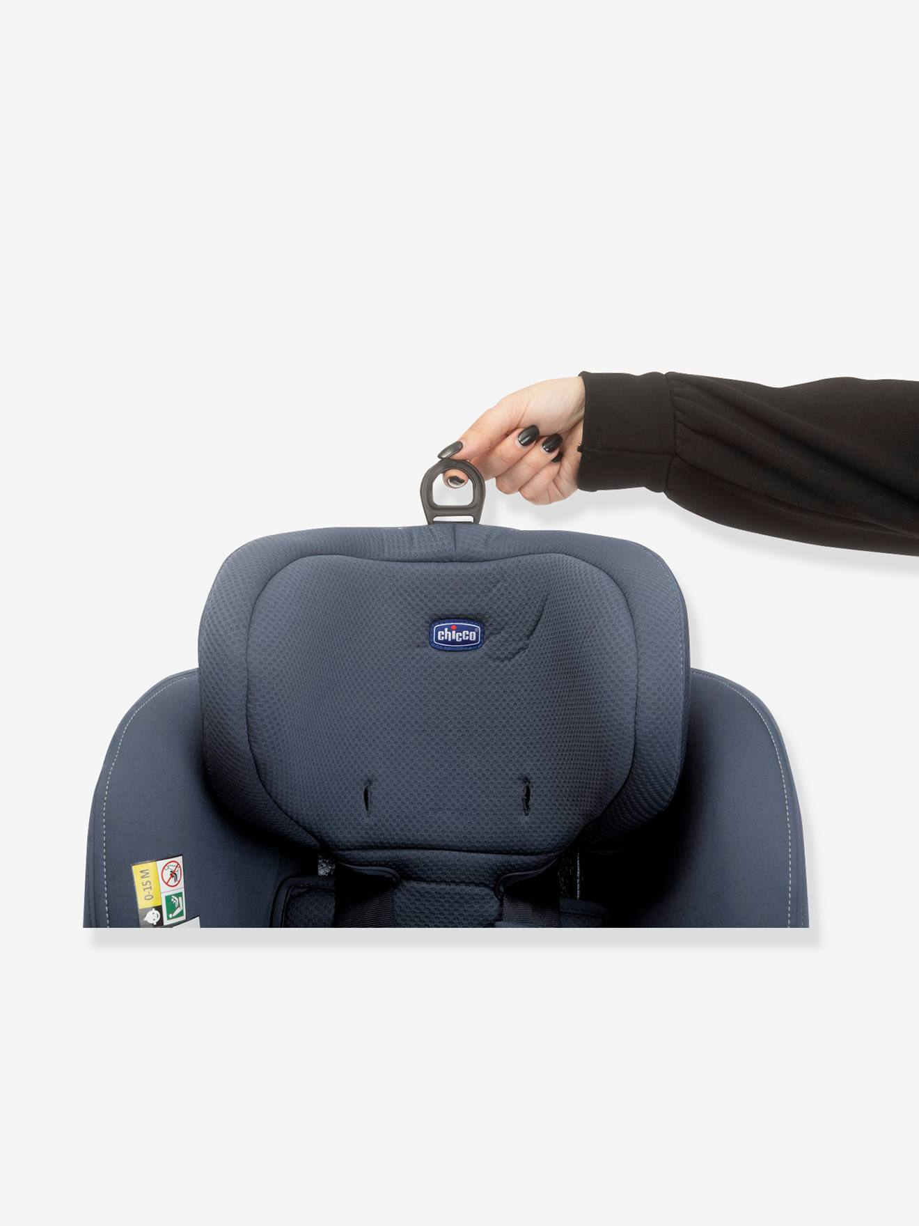 Siège-auto rotatif CHICCO Seat2Fit i-Size 45 à 105 cm, équivalence groupe 0+/1 india ink