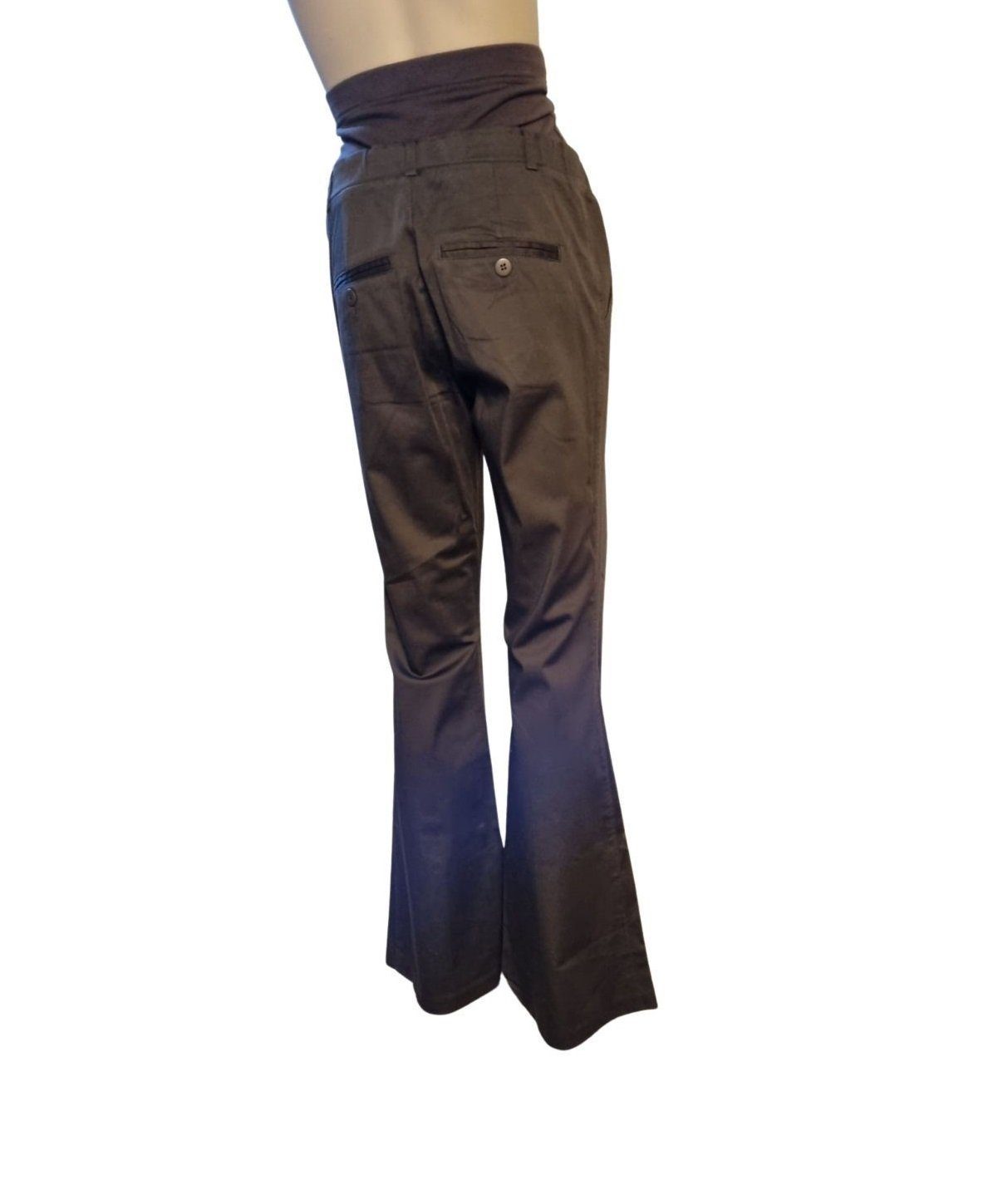 Esprit Umstandshose ORA-25001 coffee braun lang Schlaghose Stretchbund