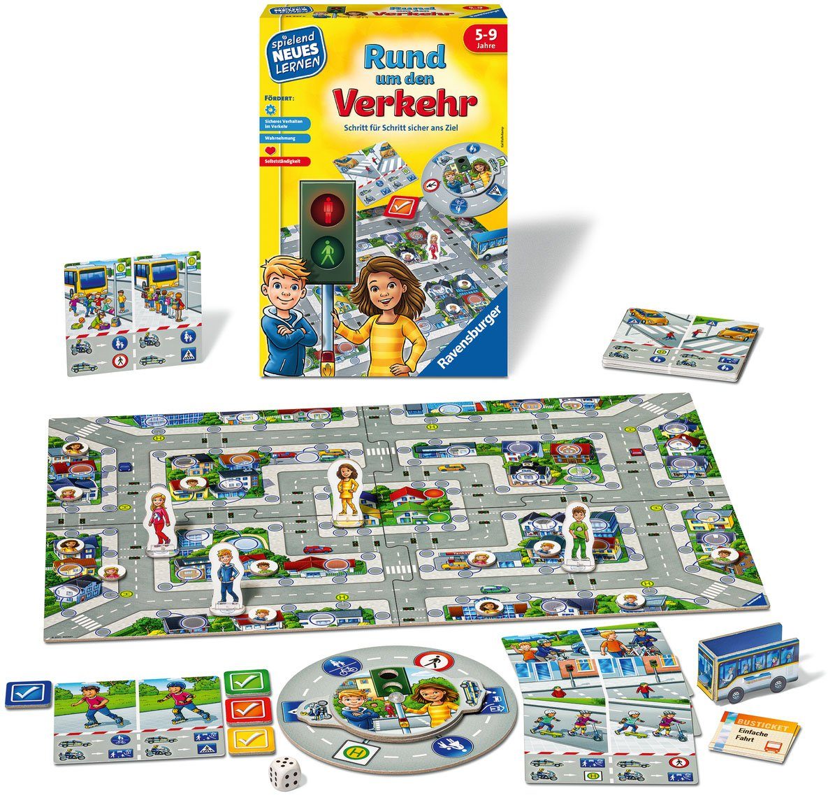 Ravensburger Spiel, Lernspiel Rund um den Verkehr, FSC® - schützt Wald - weltweit; Made in Europe