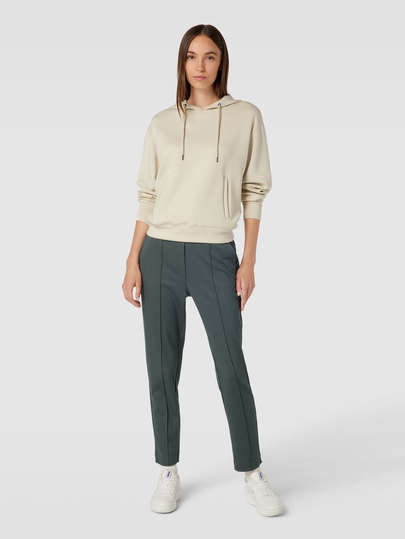 Sweatpants mit Ziernähten in dunkelgrün