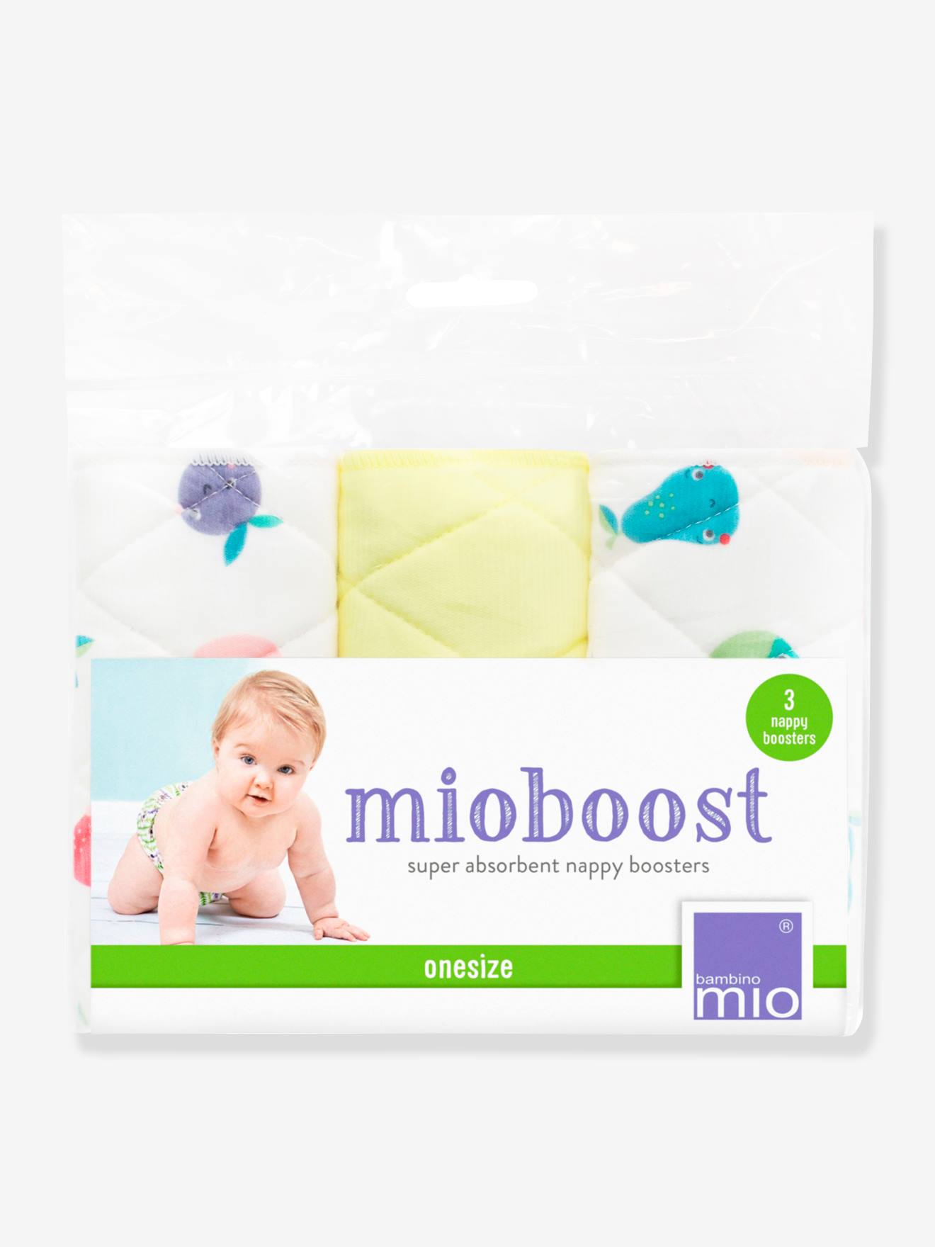 Mioboost, booster pour couches lavables (x3) BAMBINO MIO blanc