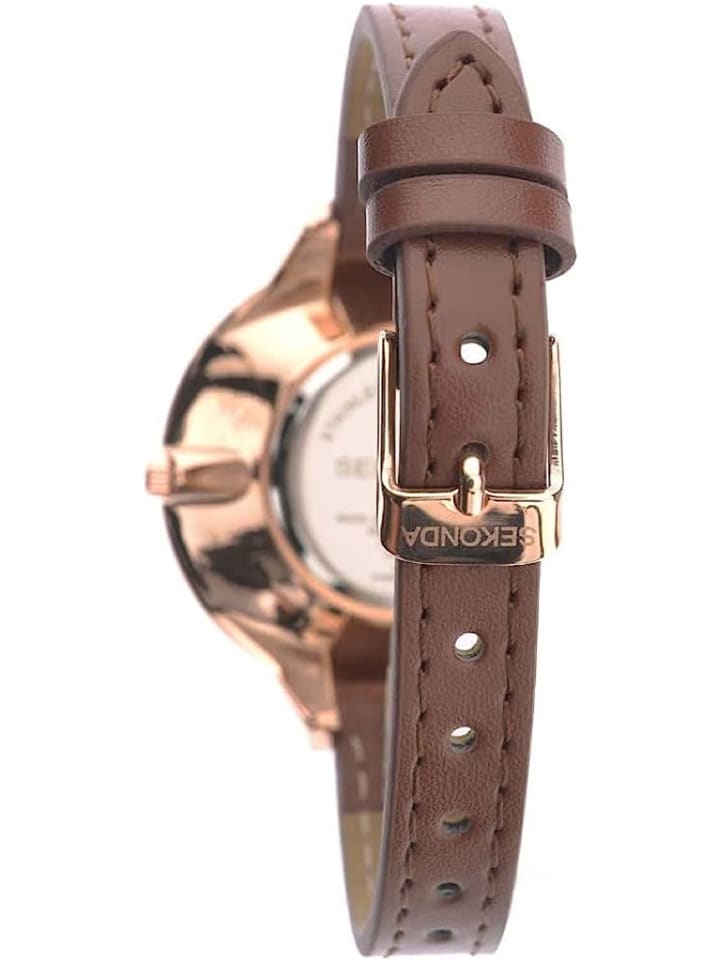 COFI 1453 Damen -Armbanduhr Analog Quartz Uhr in Braun günstig kaufen onesize