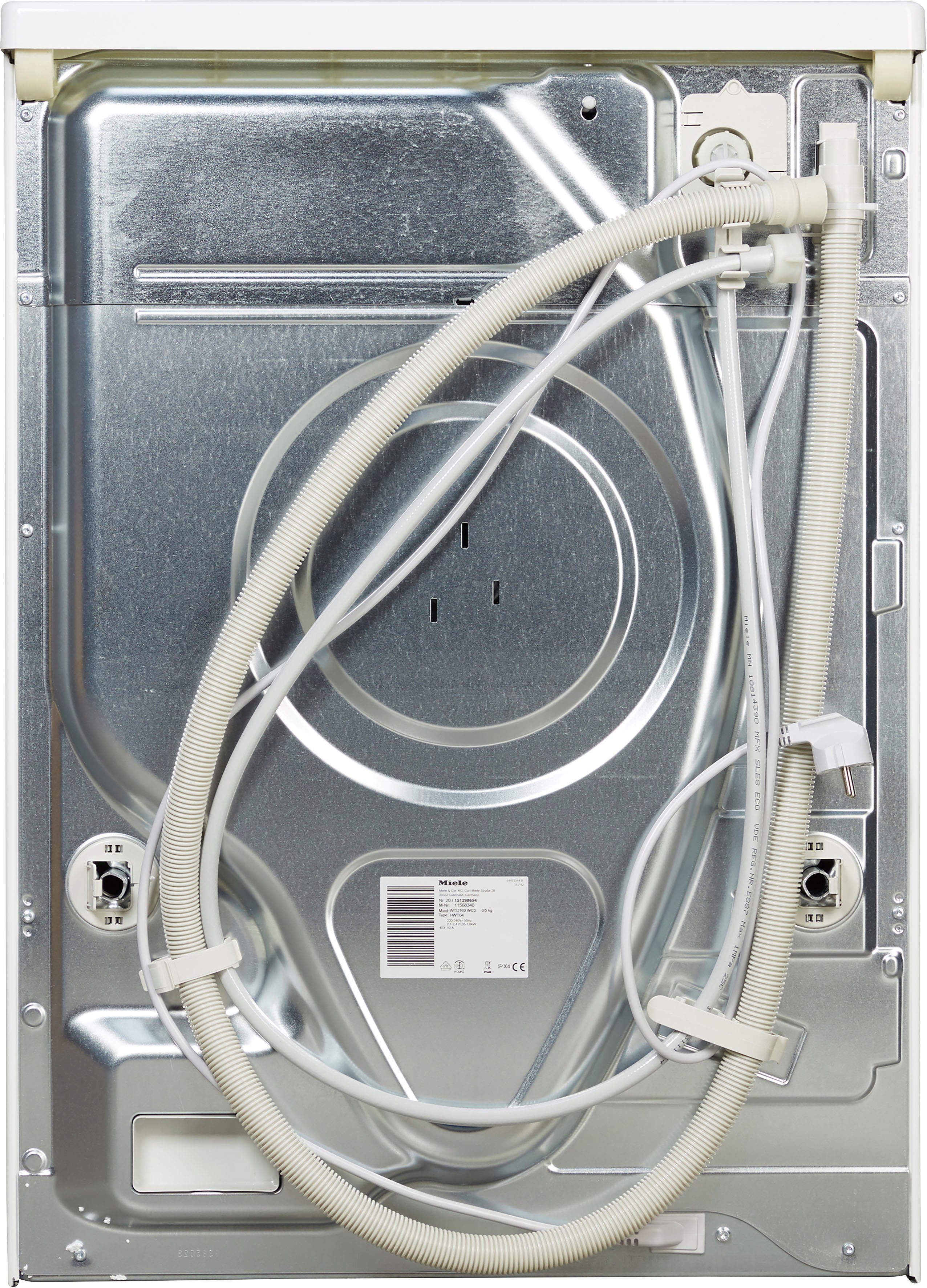 Miele Waschtrockner WTD163 WCS, 8 kg, 5 kg, 1500 U/min, unterbaufähig, PerfectDry für punktgenaue Trockenergebnisse