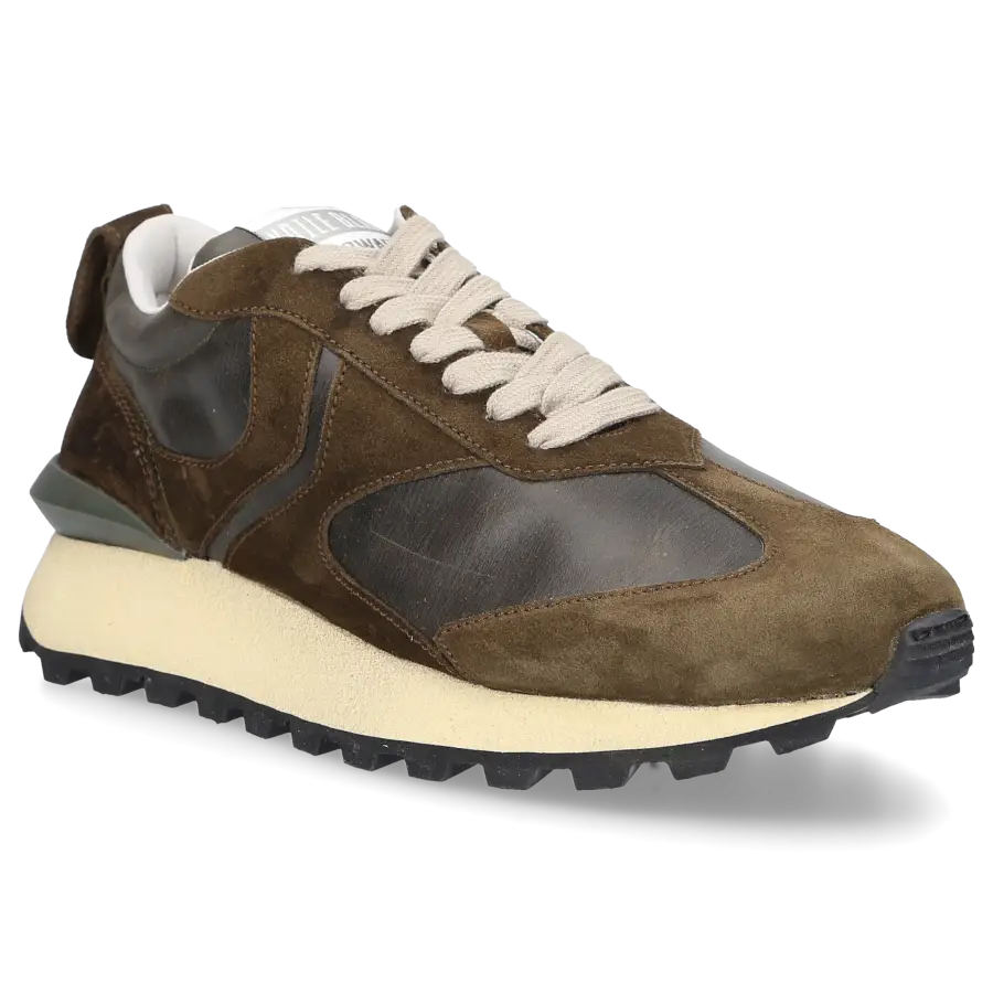 VOILE BLANCHE - Sneaker low Qwark MAN Kalbsleder - oliv