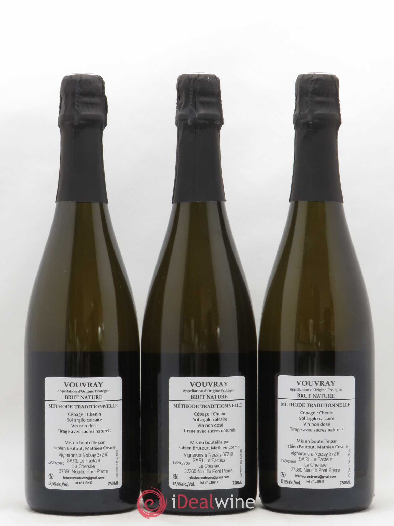 Vouvray Brut Nature Le Facteur à Vélo M Cosme  - Lot de 6 Bouteilles