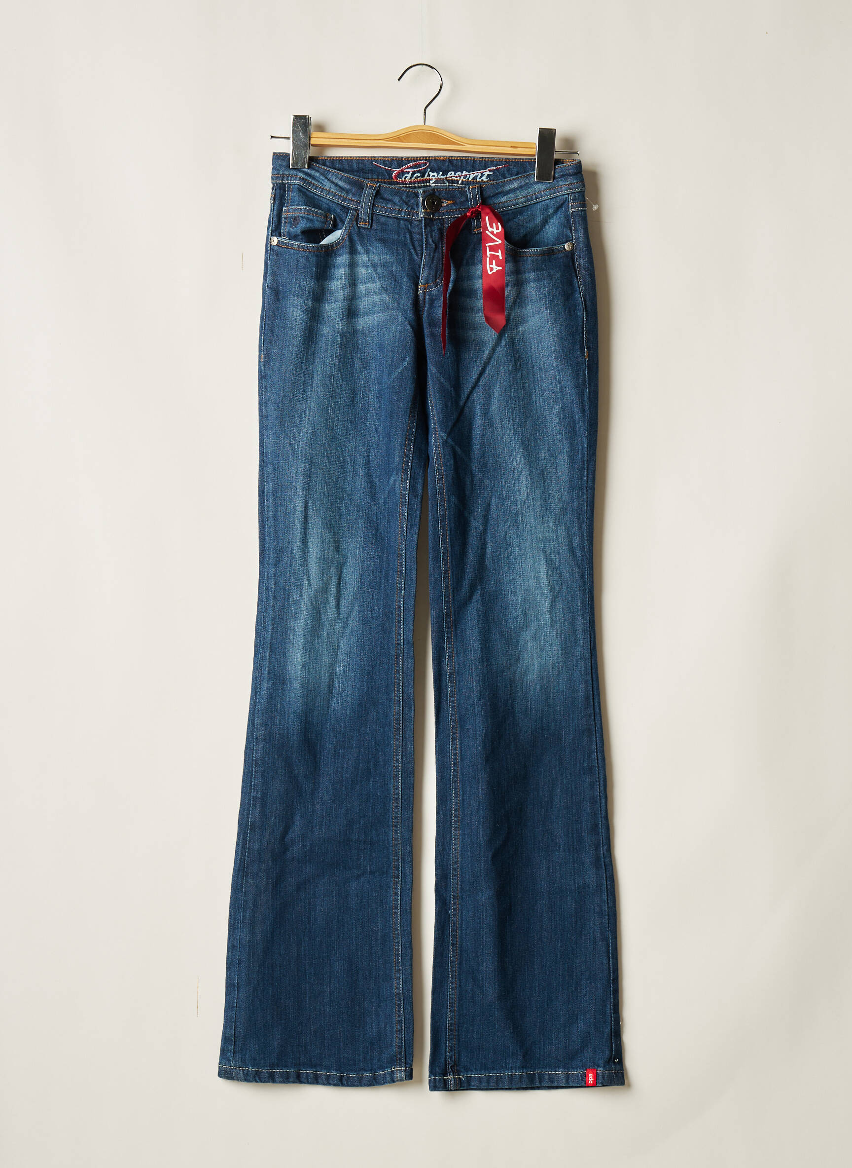 Edc By Esprit Jean Flare Femme couleur bleu