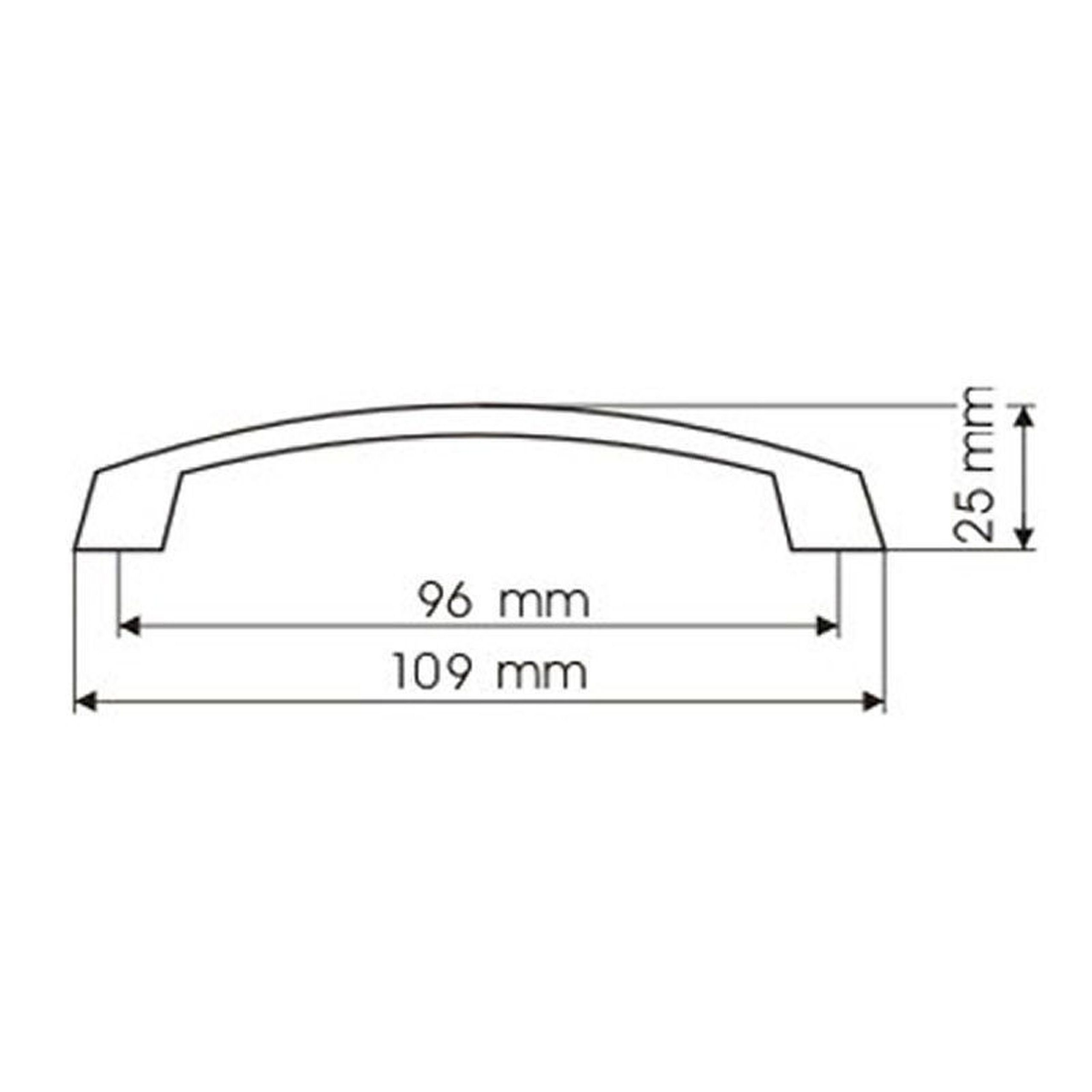 SO-TECH® Möbelgriff Bügelgriff UN17 BA 96 mm oder 128 mm, Griff Schrankgriff Schubladengriff - incl. Schrauben