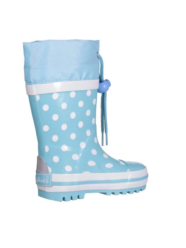 Playshoes Gummistiefel Punkte in Türkis günstig kaufen