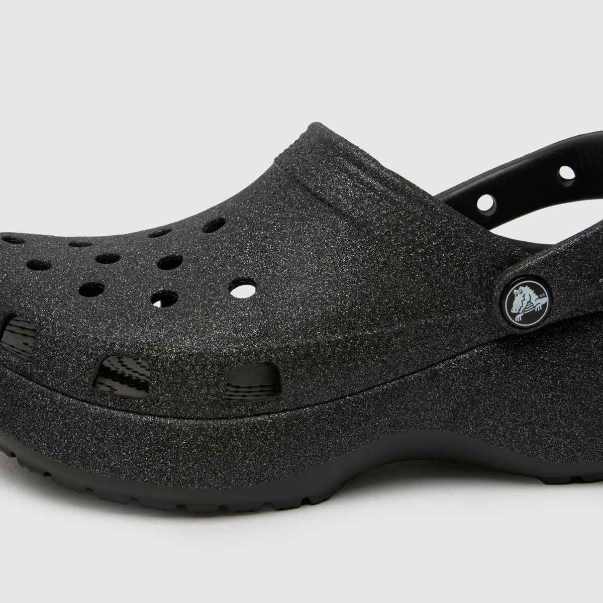 Crocs Classic Platform Clog Papucs Fekete Színben