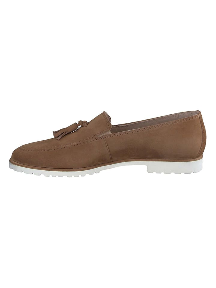 Paul Green Leder-Slipper  in Hellbraun günstig kaufen