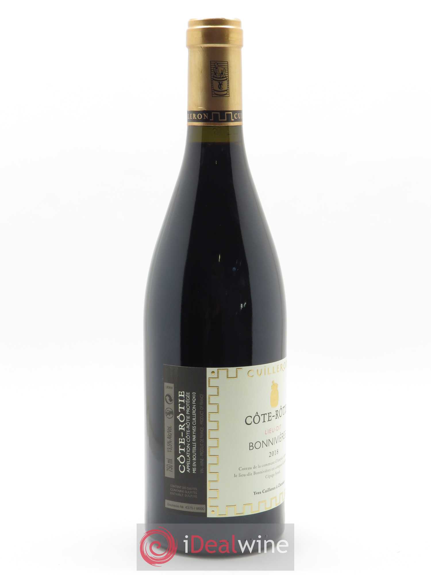 Côte-Rôtie Bonnivières Yves Cuilleron (Domaine)  2018 - Lot de 1 Bouteille