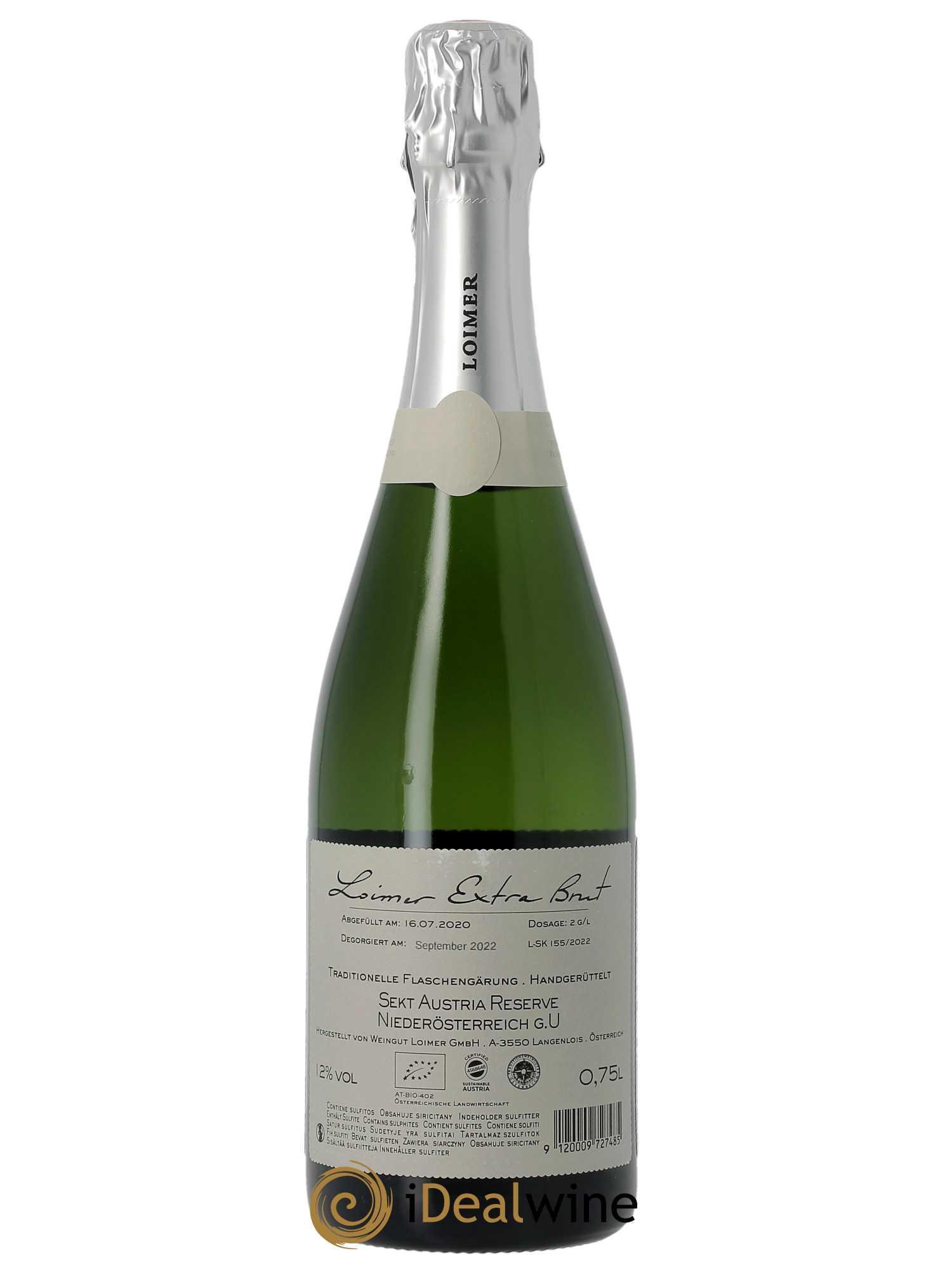 Sekt Extra-brut Réserve Loimer   - Lot de 1 Bouteille