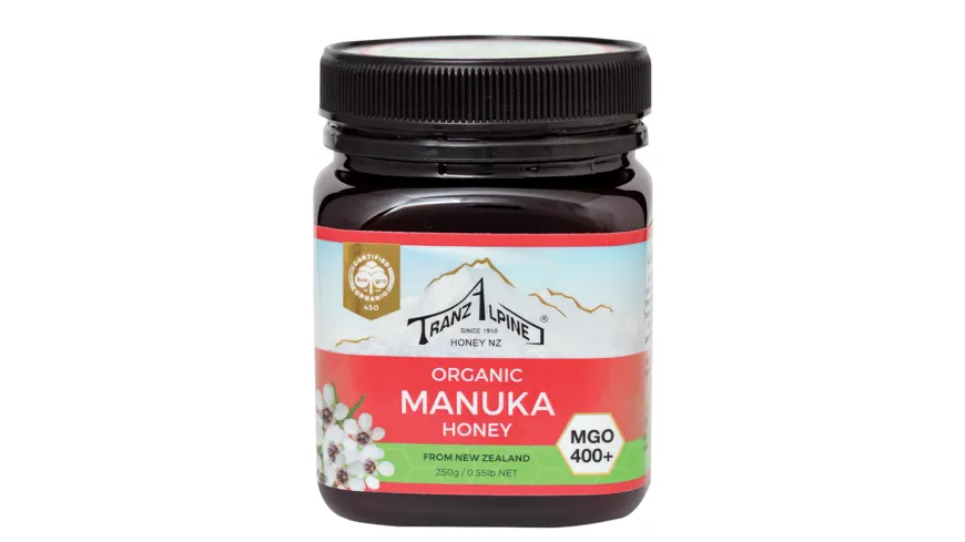HOYER Tranz Alpine Bio Manukahonig MGO 400+ 250 g