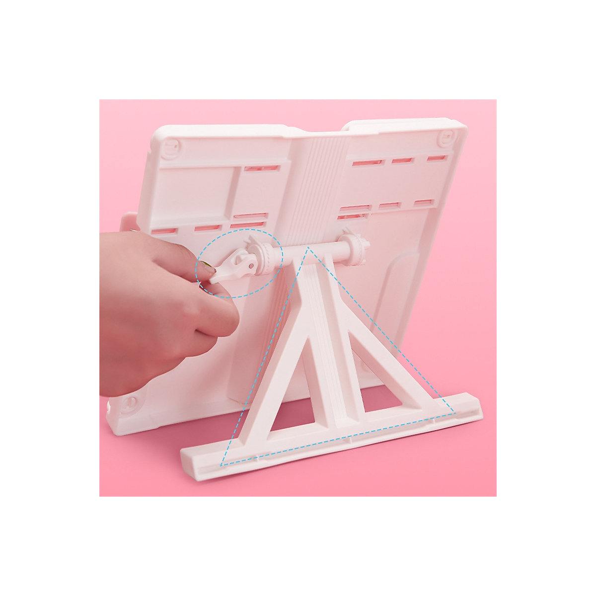 Mattiertes Leseregal, klappbares Leseregal Kinder-Leseregal, tragbarer Buchhalter, Desktop-Bücherregal Briefpapier