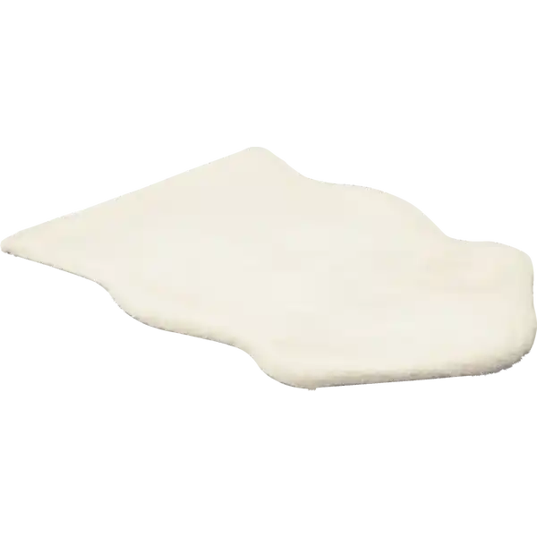 Deko-Fellteppich creme