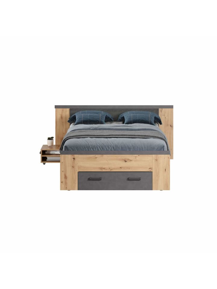 ebuy24 Bett Follow Eiche 190 x 203 cm günstig kaufen onesize
