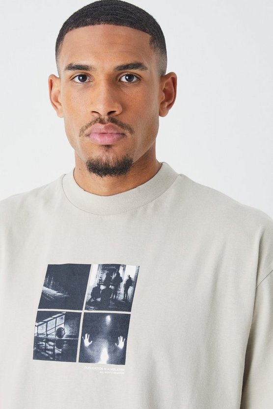Tall Oversize T-Shirt mit Print