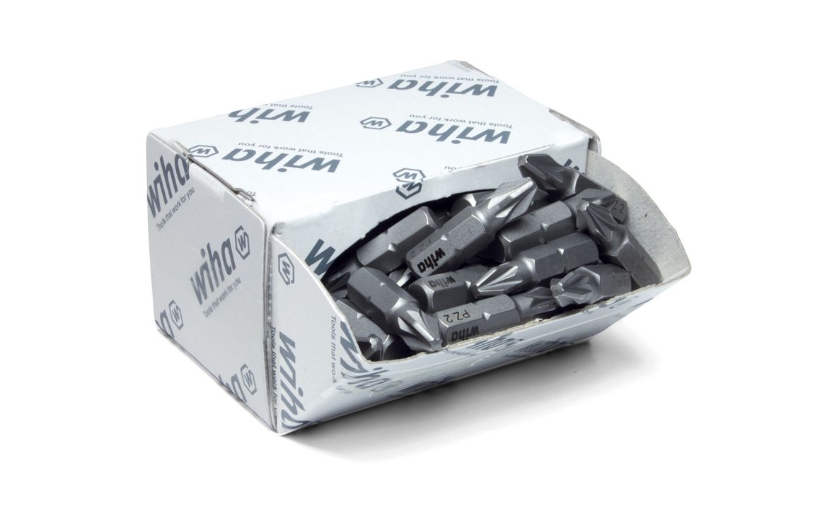 Set biți Wiha 08057 Standard 25 mm Pozidriv (PZ2) 50 bucăți 1/4
