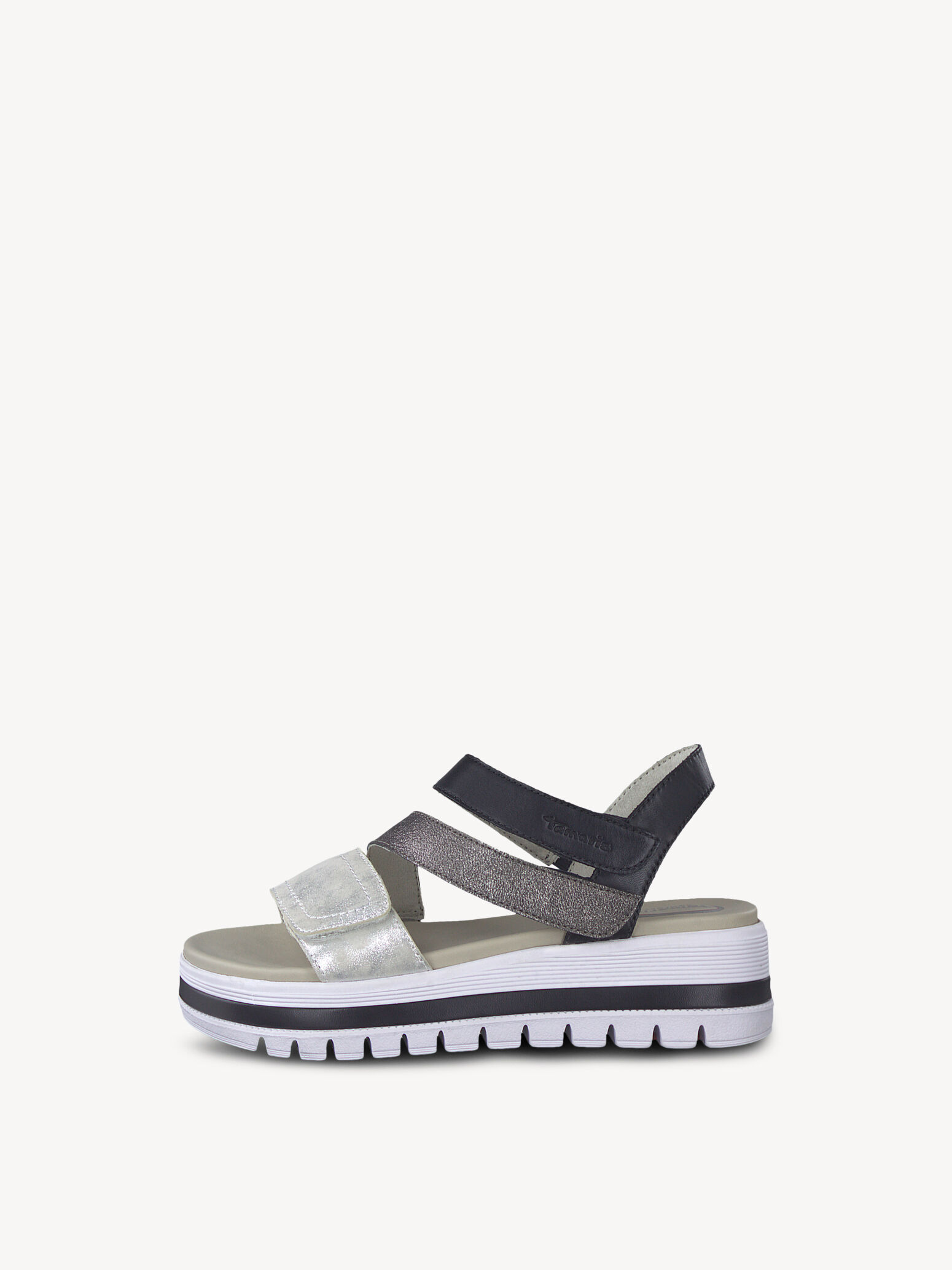 Sandale en cuir - bleu