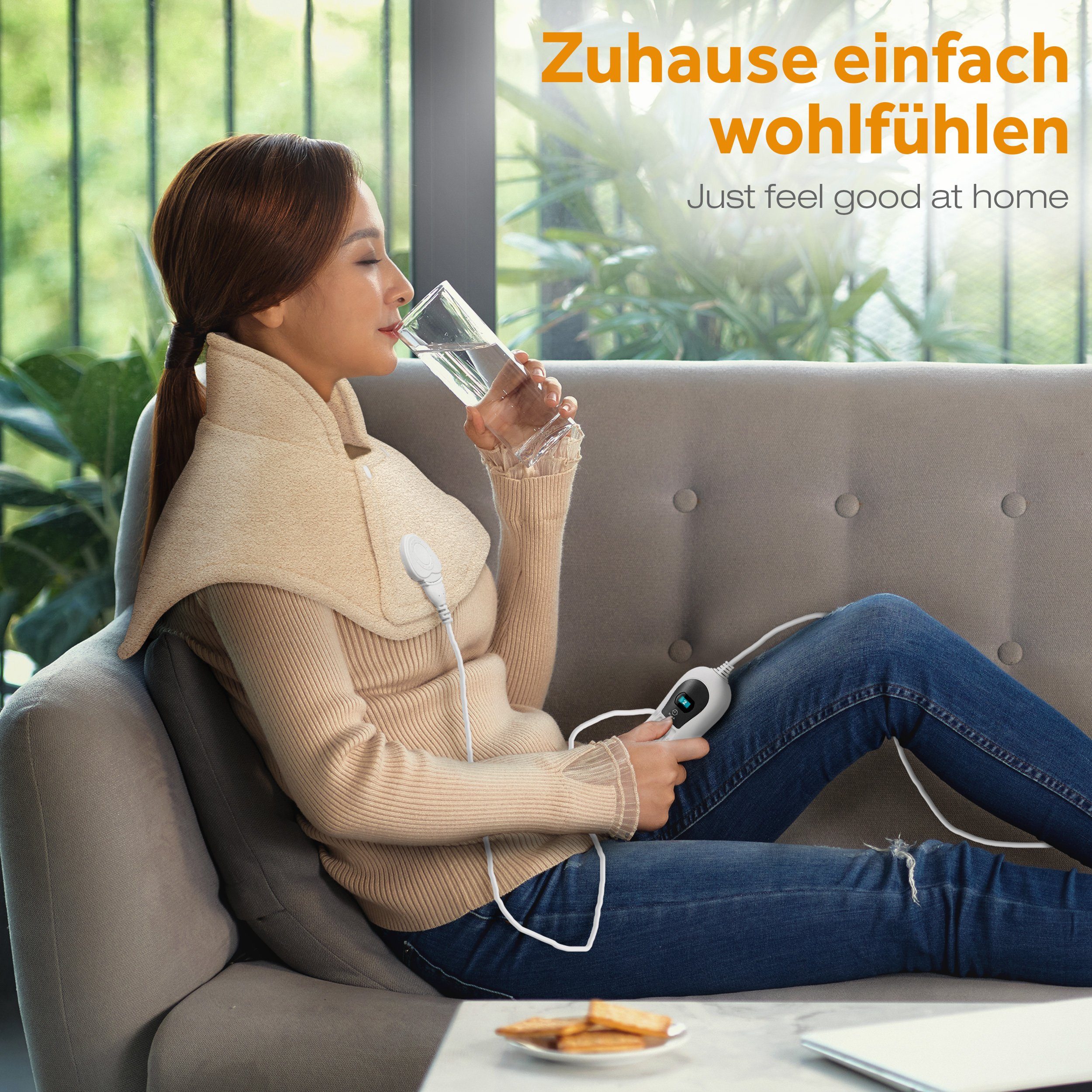 sinnlein Heizkissen sinnlein Heizkissen elektrisch Wärmekissen Nacken, Schulter, Nacken und Rücken, 3 Temperaturstufen & Abschaltautomatik
