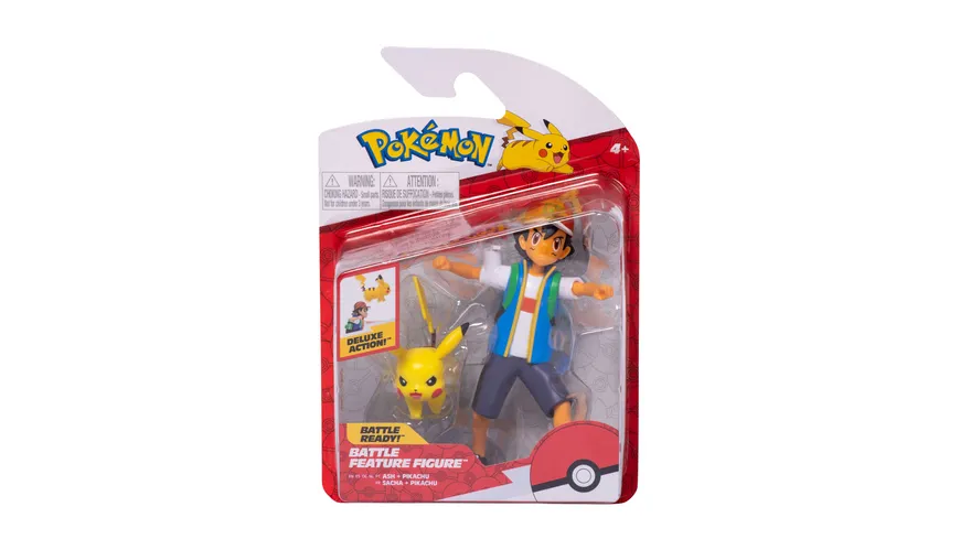 Pokémon - Battle Feature Figuren Pack - Ash & Pikachu