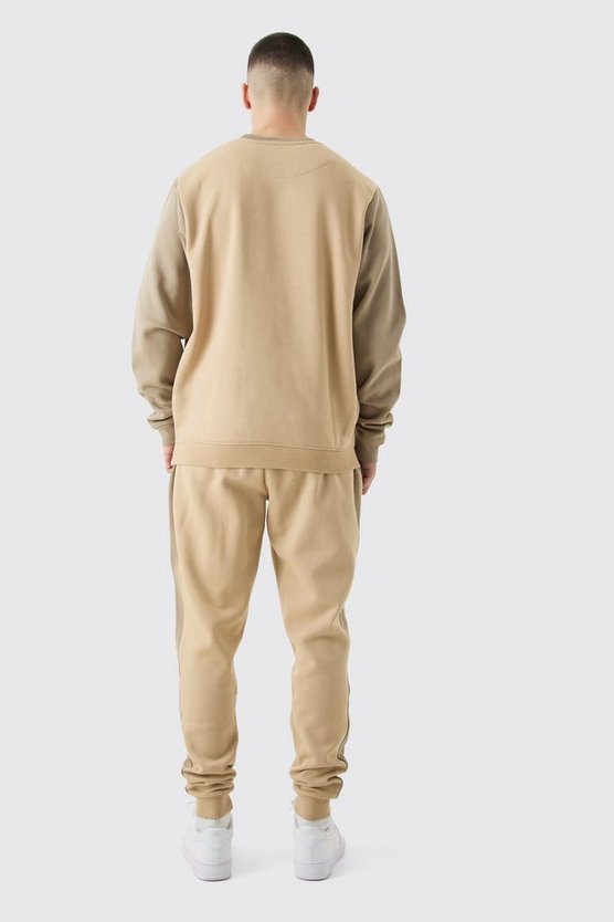 Tall Colorblock Sweatshirt-Trainingsanzug